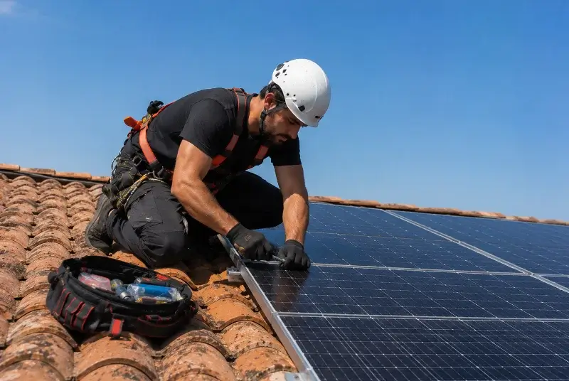 Maintenance et monitoring de panneaux solaires au Sen